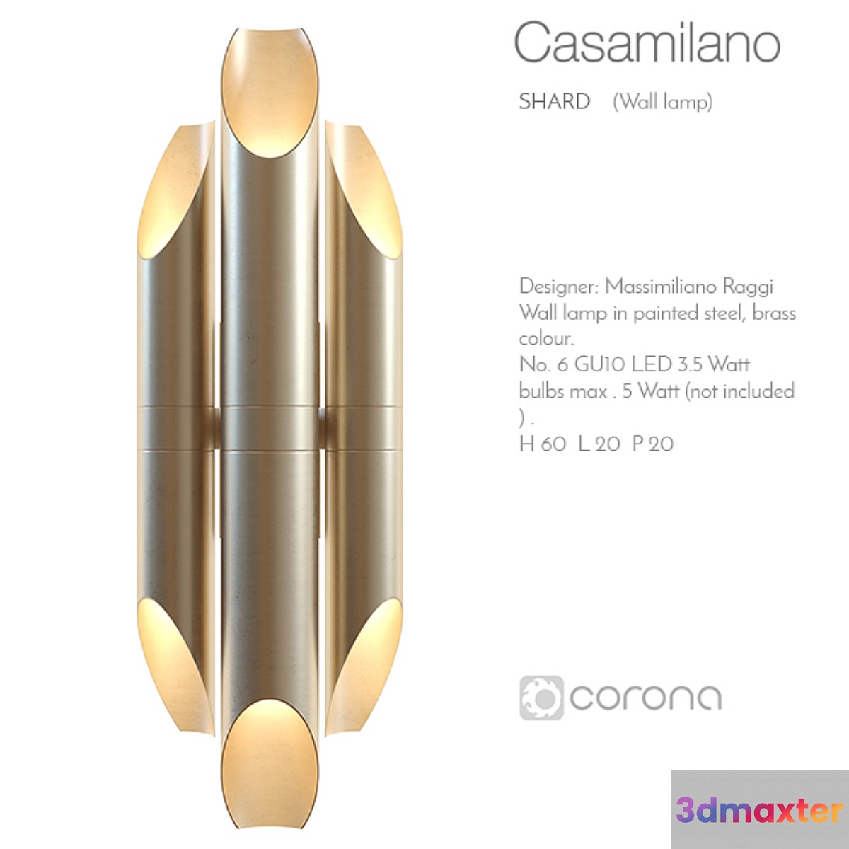 Casamilano shard wall lamp