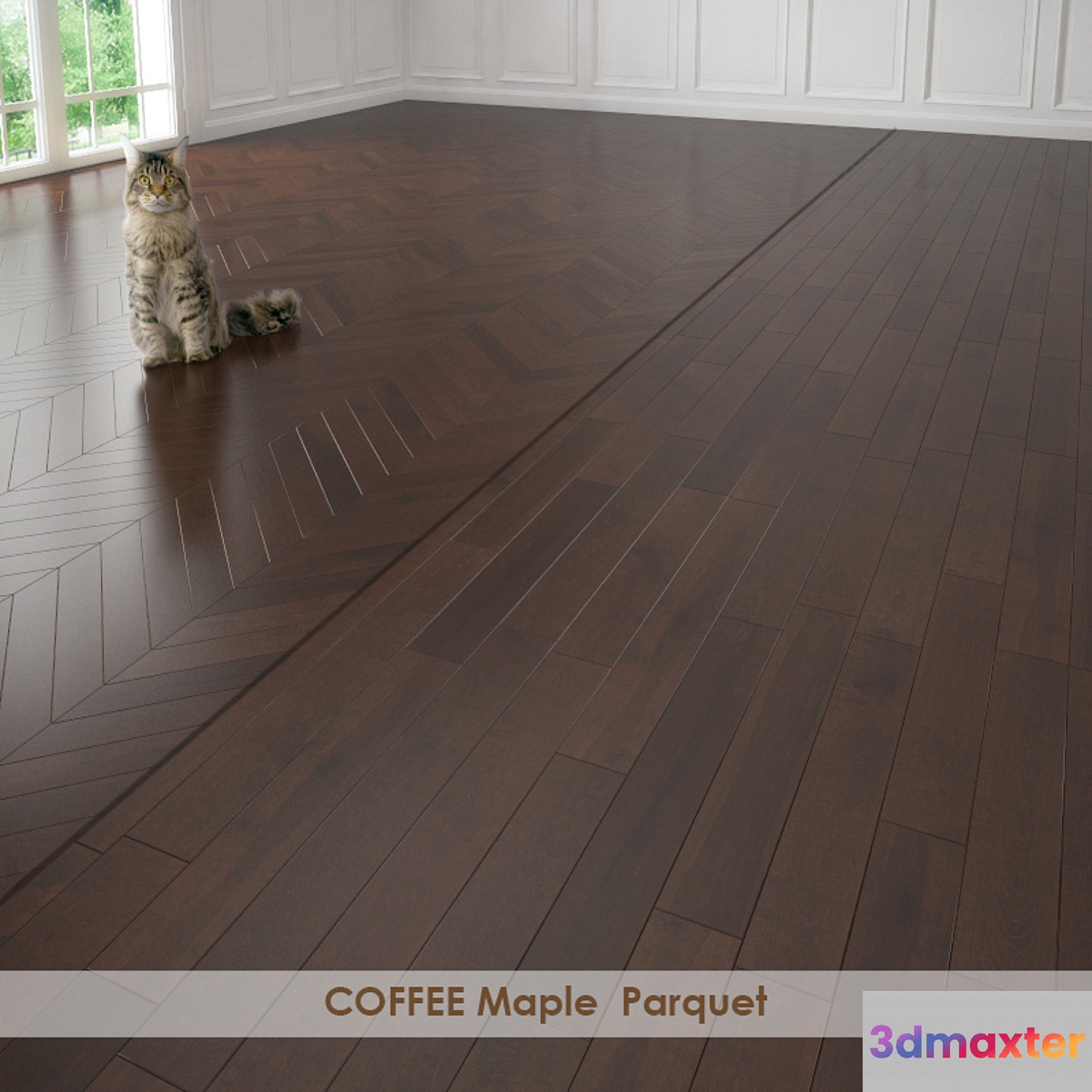 COFFEE Maple Parquet 3D Max