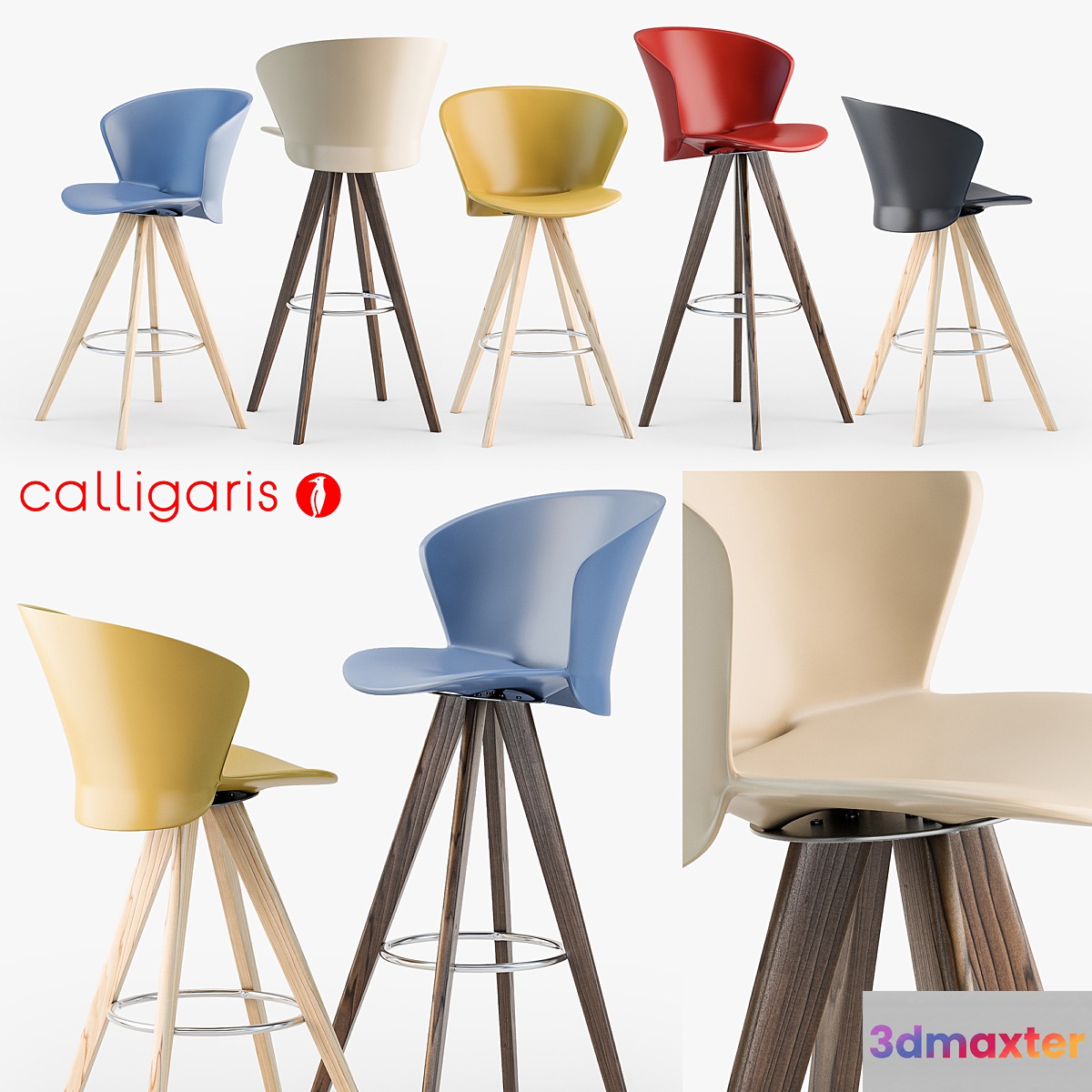 Calligaris Bahia w stool - No.2