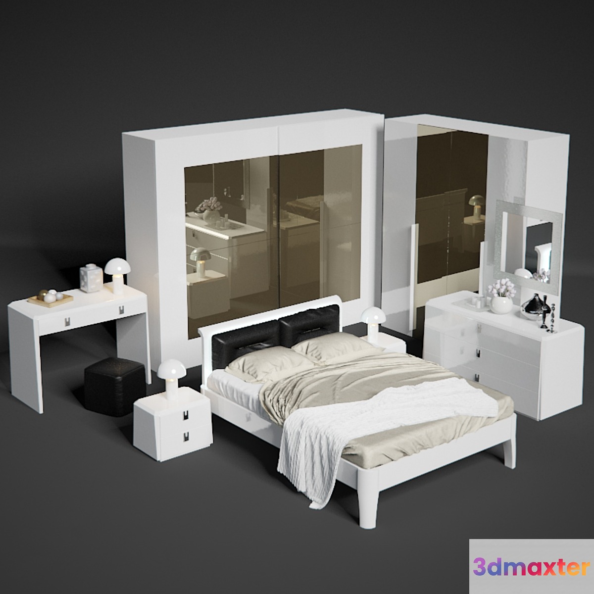 Serenissima bedroom Prisma nero