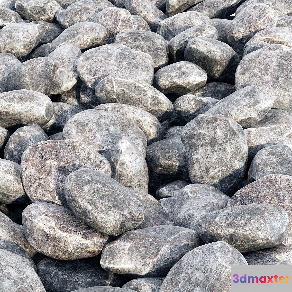 Rock stone 3D Max