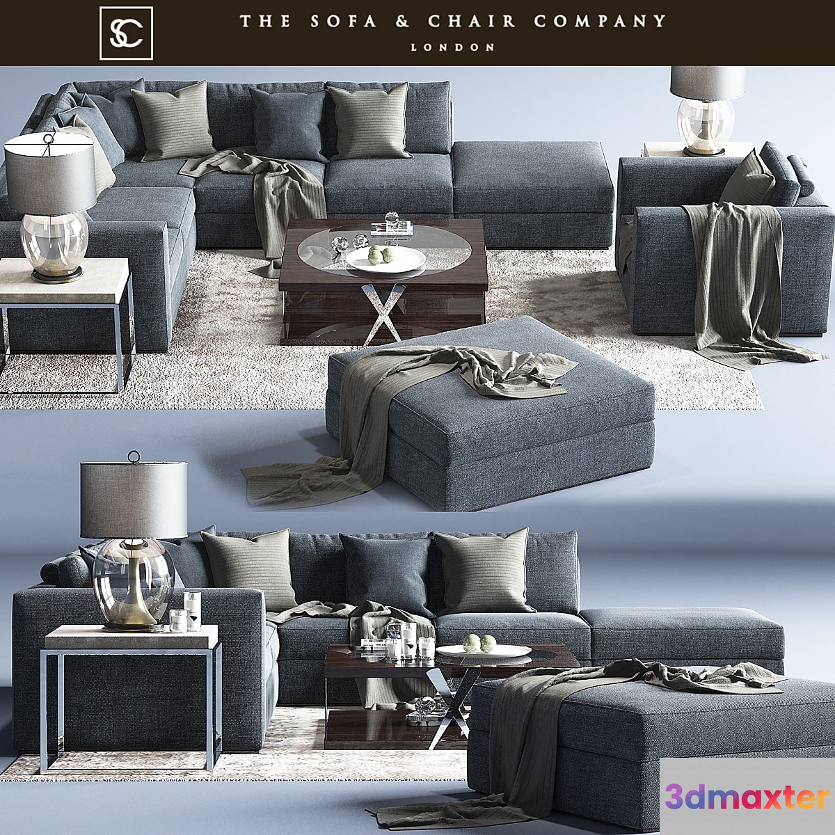 Braque Large Sofa_Concave Brass_Horizon Square_Carpet_The sofa and chair company - No.2