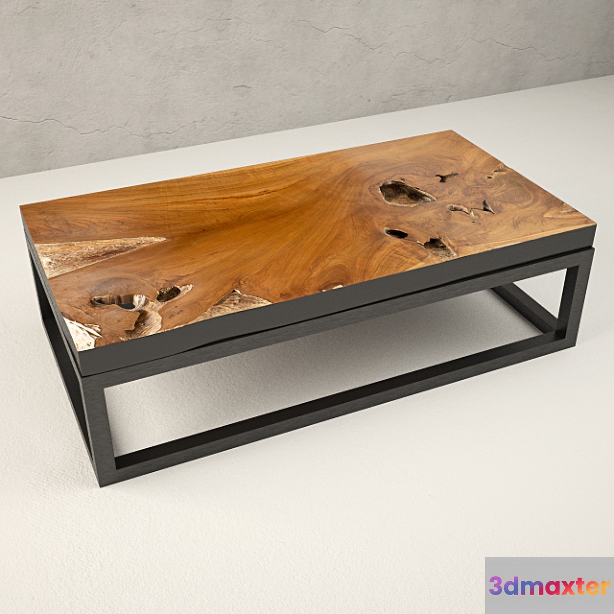 Teak Coffee Table 3D Max