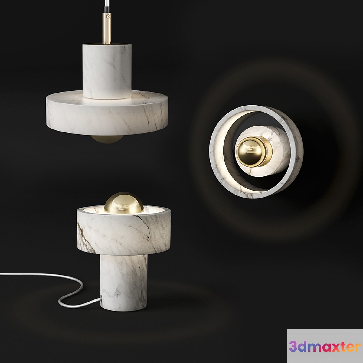 Tom Dixon Stone 3D Max