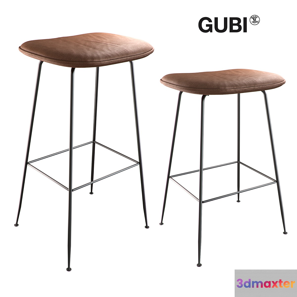 Gubi Beetle Bar Stool 3D Max