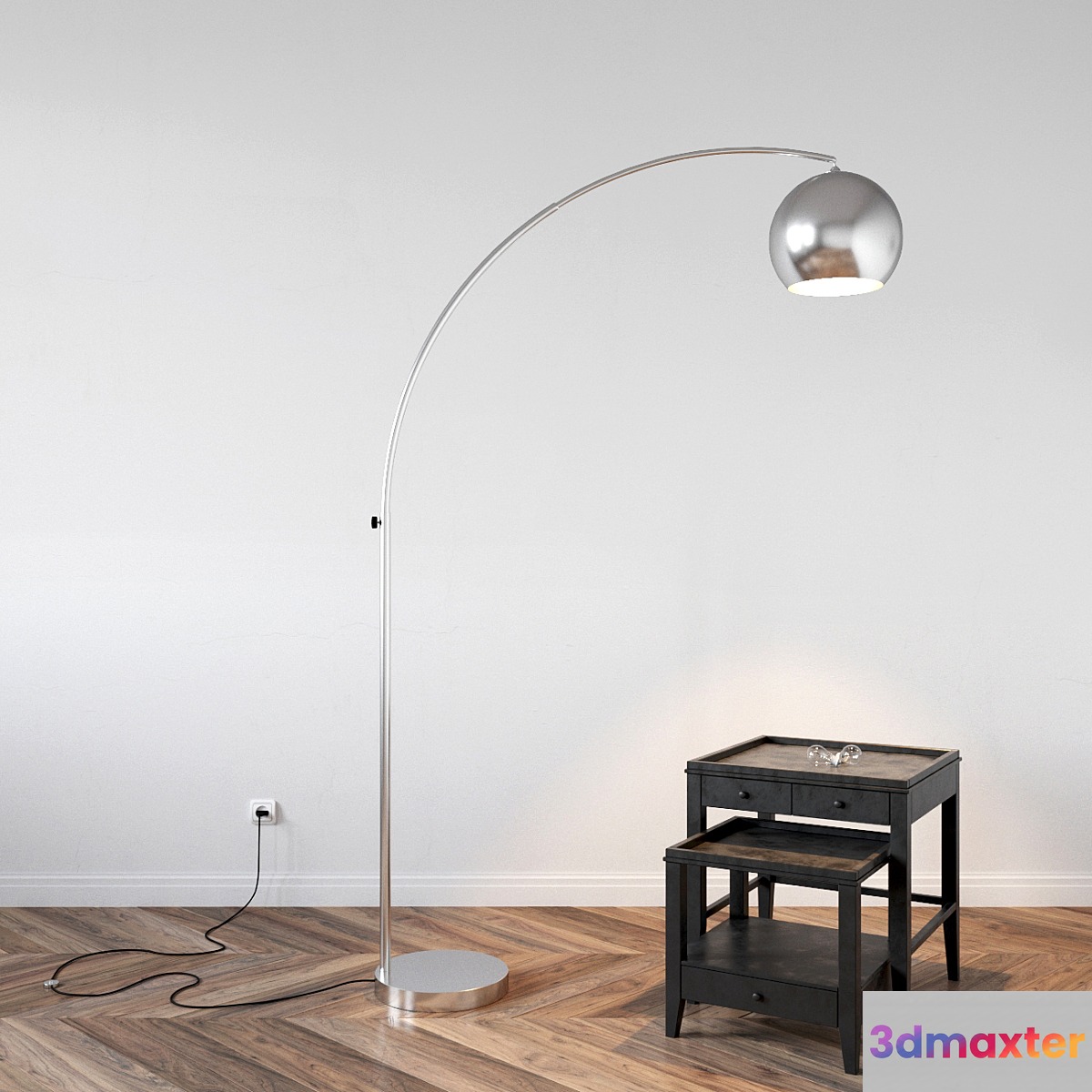 Lamp Lussole and Side Table Bleeker
