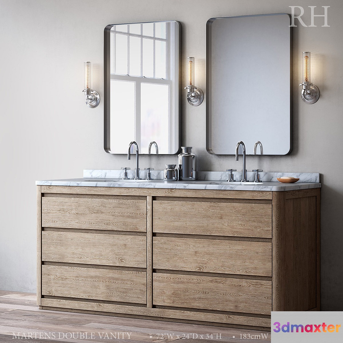MARTENS DOUBLE VANITY 3D Max