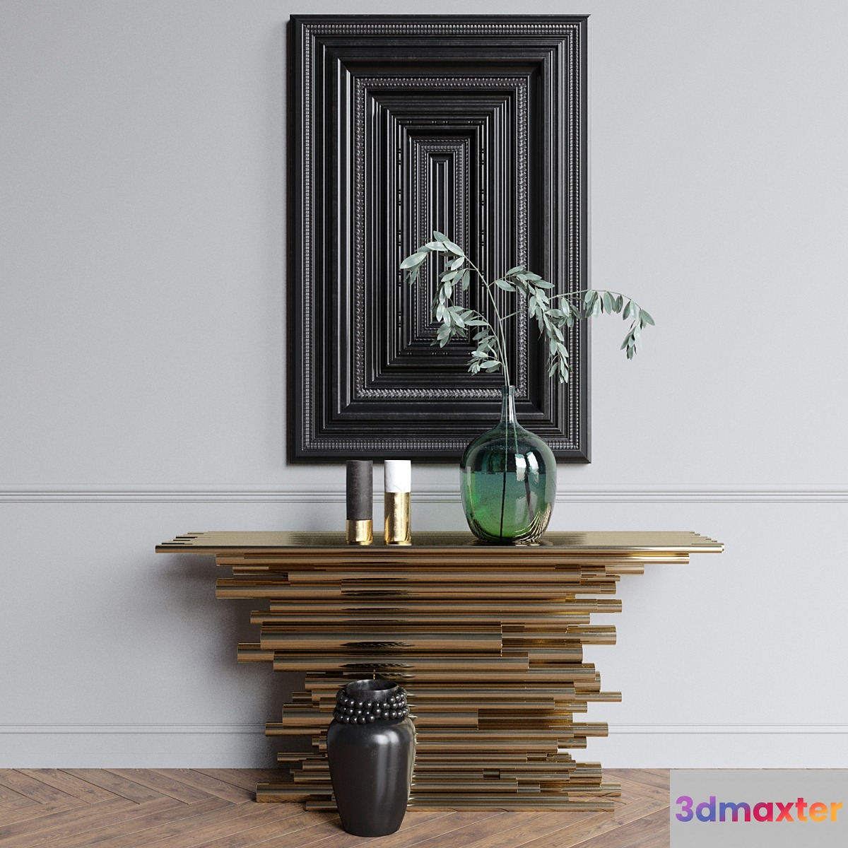 Decor set with console table 3D Max
