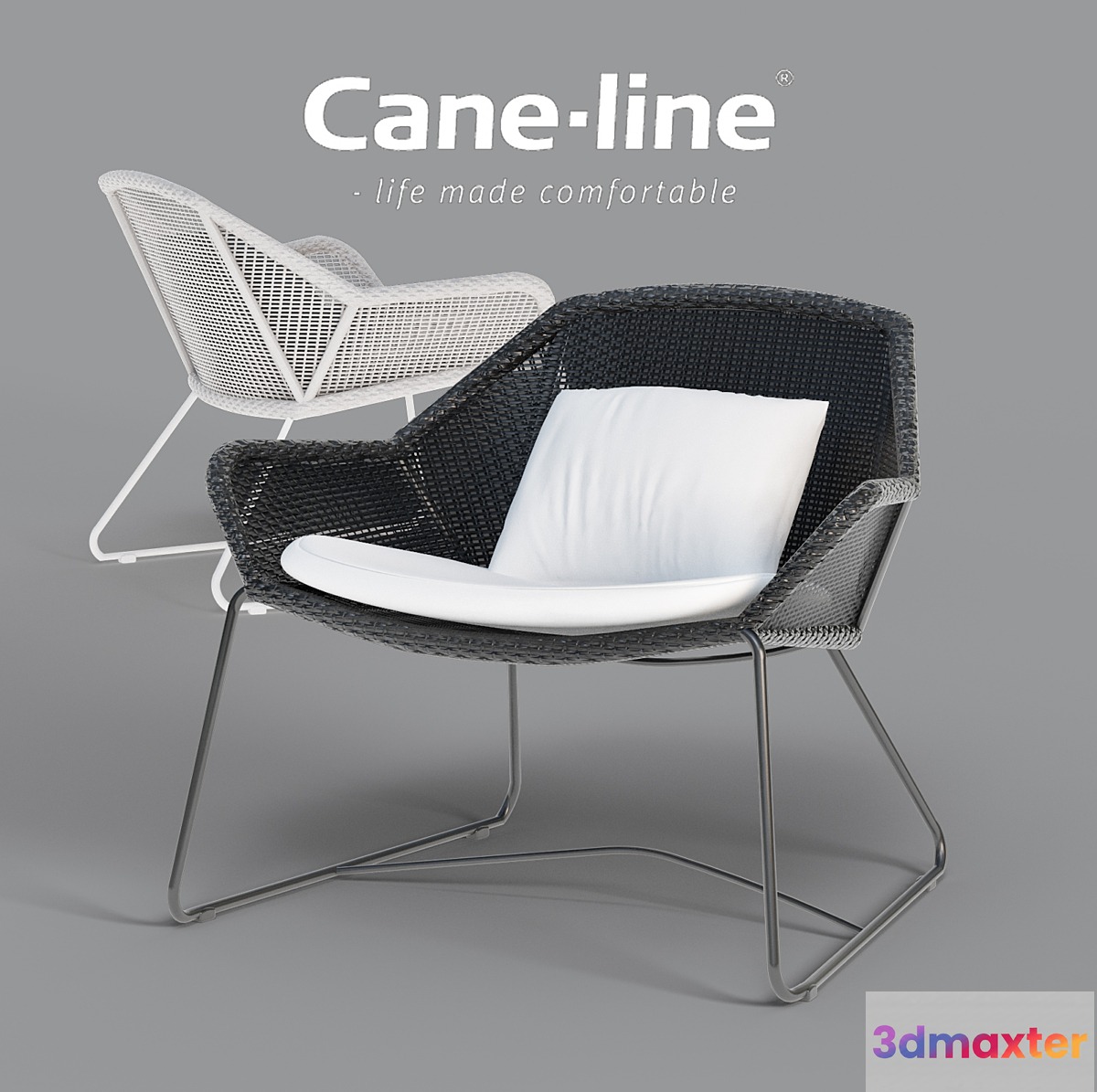 Breeze lounge chair _ side table 3D Max