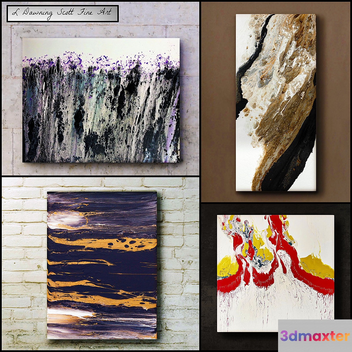 L Dawning Scott Fine Art - set 13 3D Max