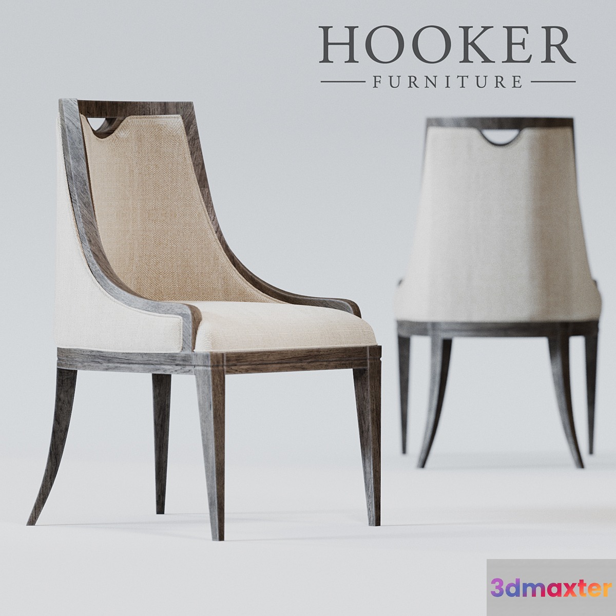 Hooker Furniture Dining Room Sanctuary Upholstered Side Chair 3D Max