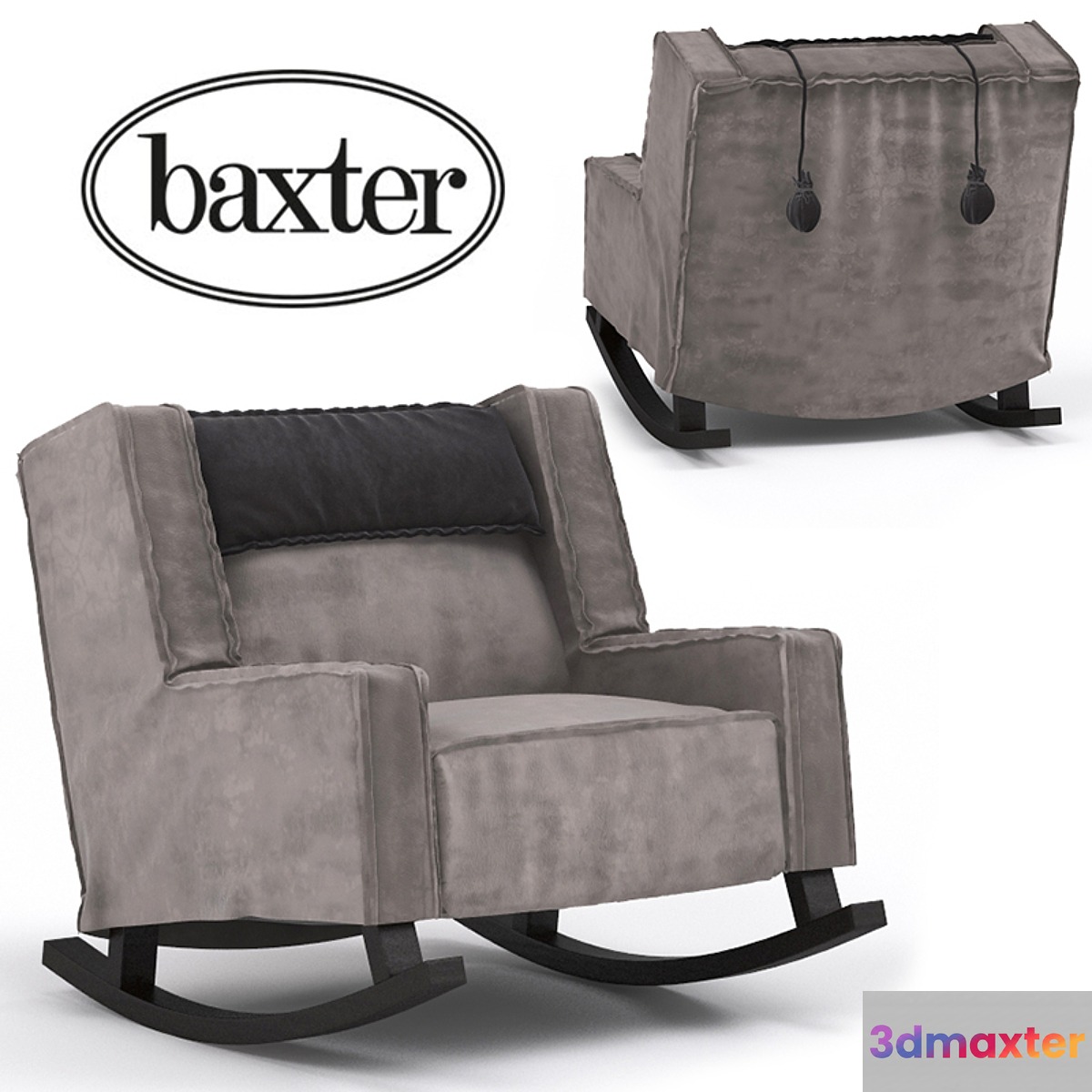Armchair Rocking Housse from Baxter 3D Max