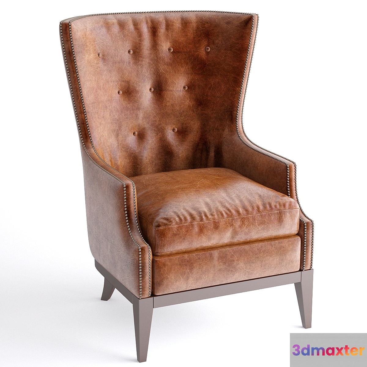 Oak Leather Chair