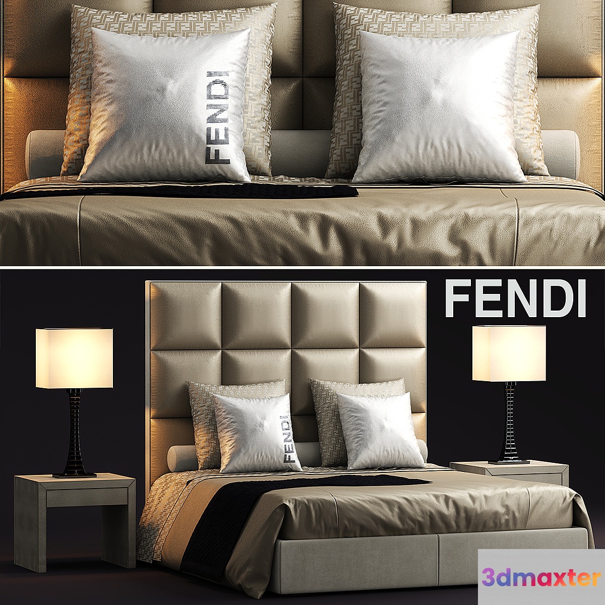 Bed fendi casa diamante - No.2
