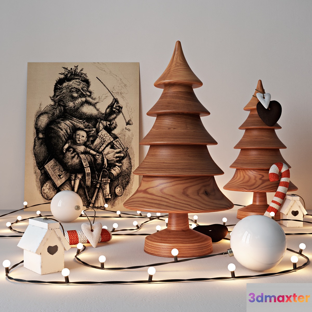 Christmas set 3D Max