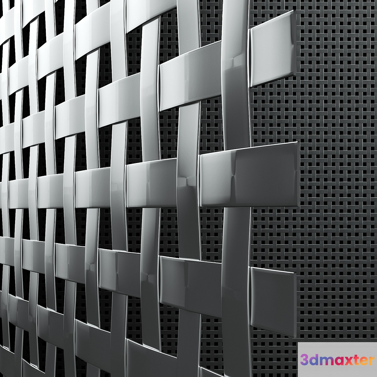 Architectural metal mesh 30x30mm 3D Max