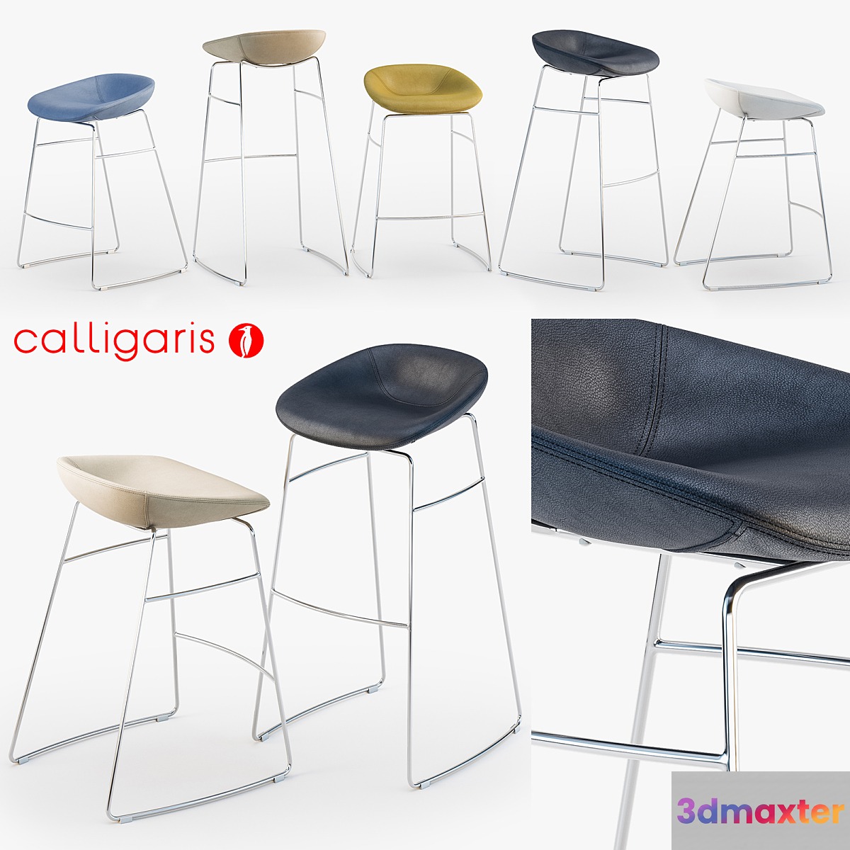 Calligaris Palm stool 3D Max