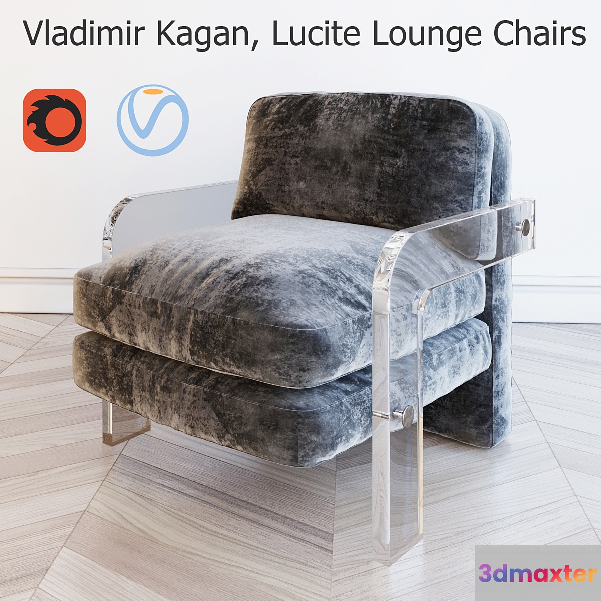 Vladimir Kagan Lucite Lounge Chairs