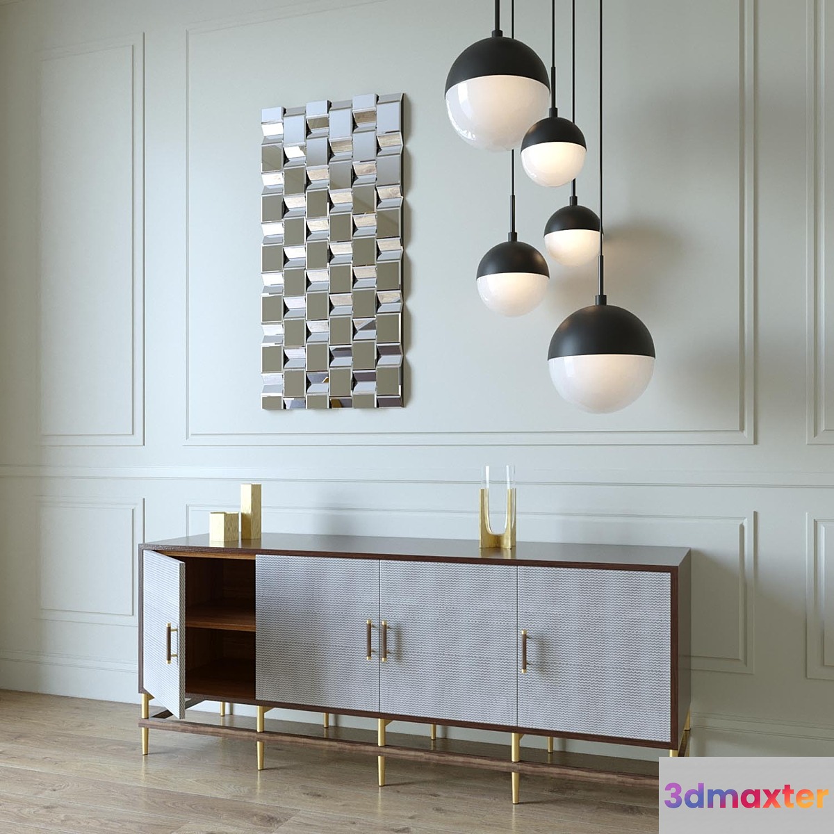West elm set 3D Max