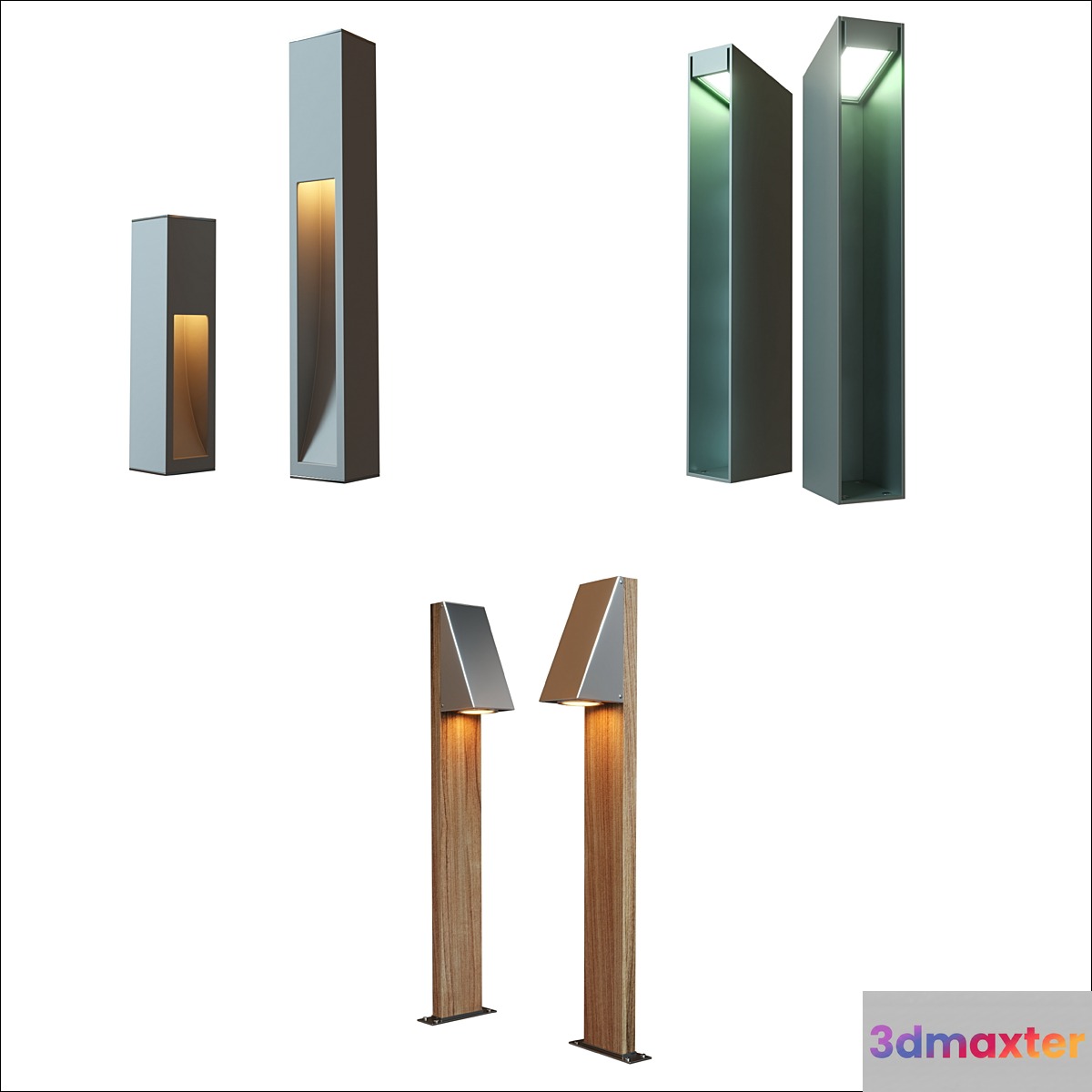 BOLLARD LIGHT Collection II 3D Max