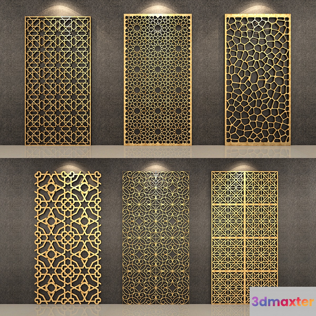 Decorative Wall pattern 3D Max
