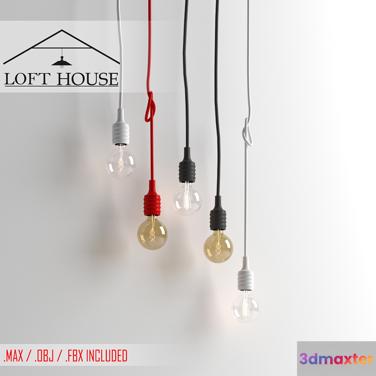 Hanging lamp LOFT HOUSE P-65 3D Max