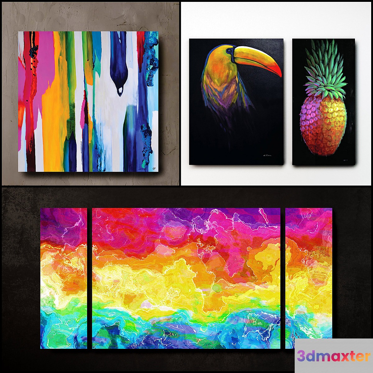 The picture in the frame. Collection 112 3D Max