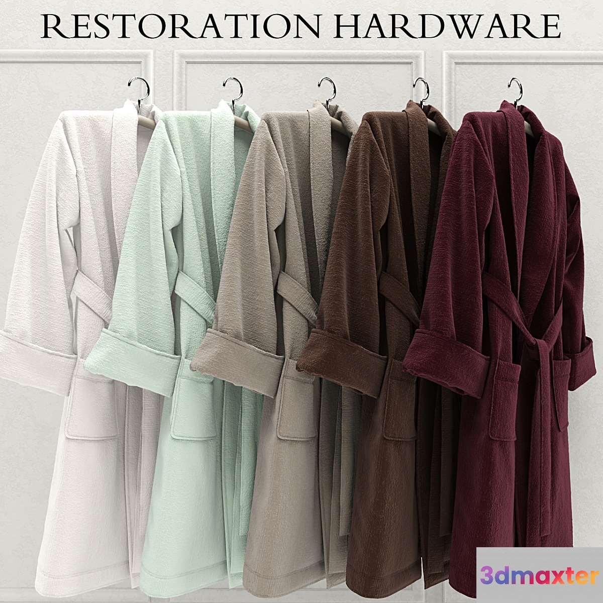 RH Holiday Luxury Plush Robes - No.2 3D Max