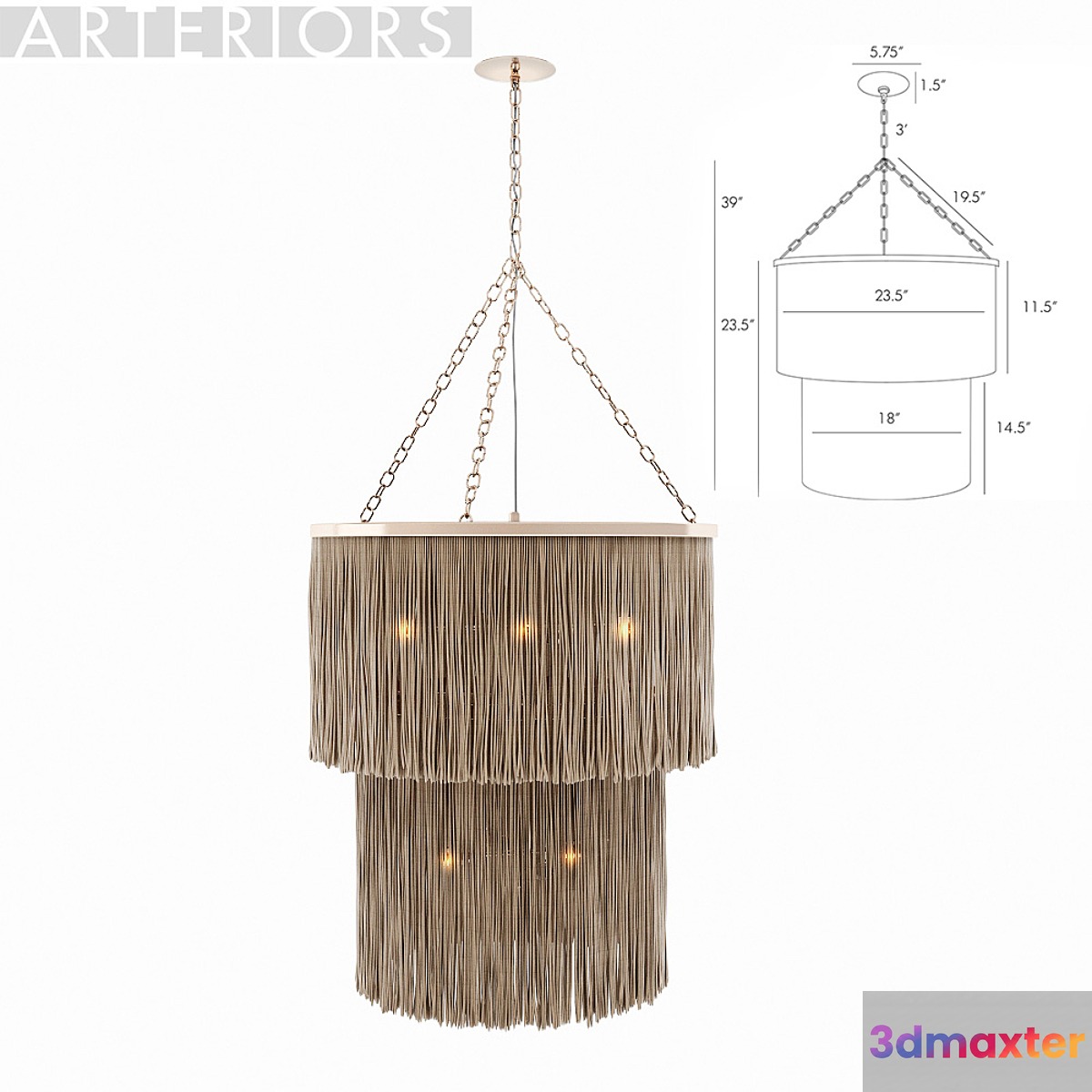 Chandelier Arteriors James Chandelier 3D Max