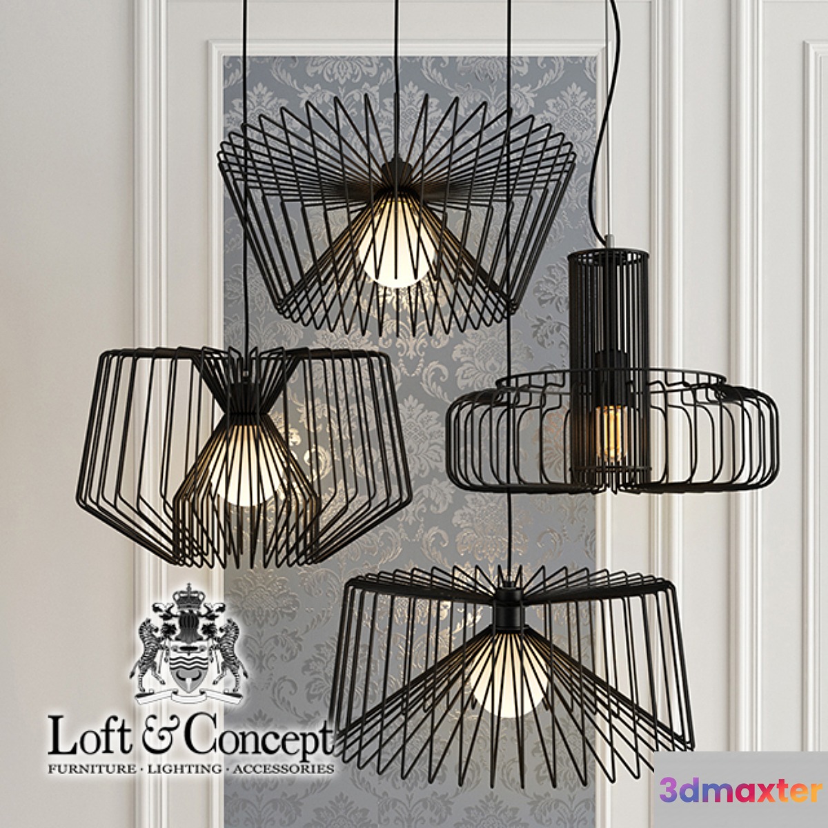 Chandelier Loft Spider 3D Max