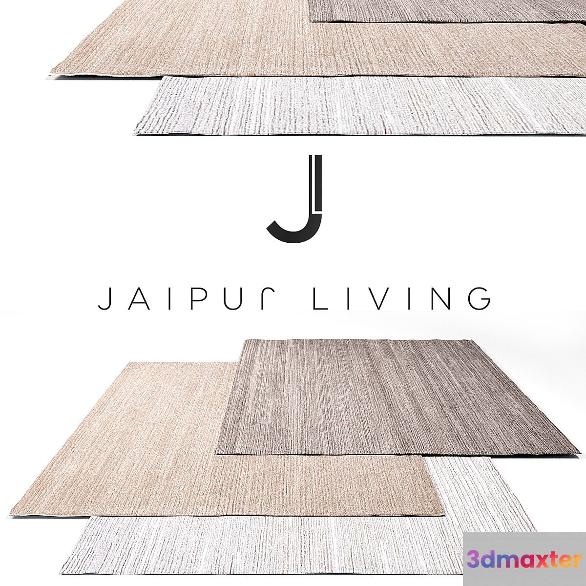 Jaipur living Luxury Rug Set 16 3D Max