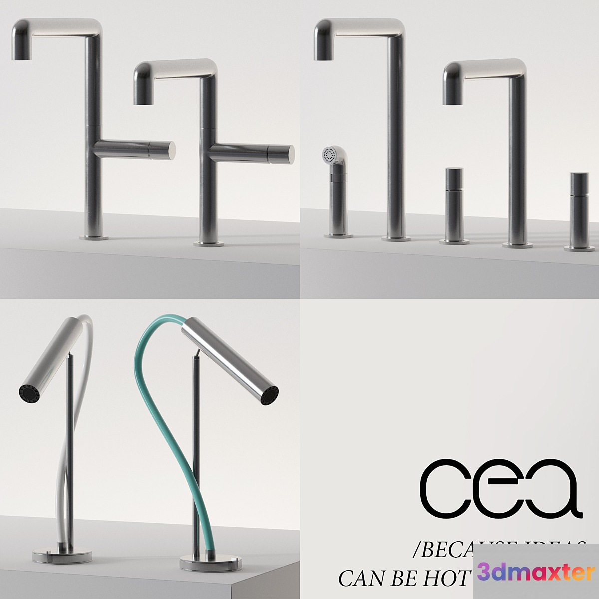 Kitchen faucets CEA Design (corona + vray) 3D Max