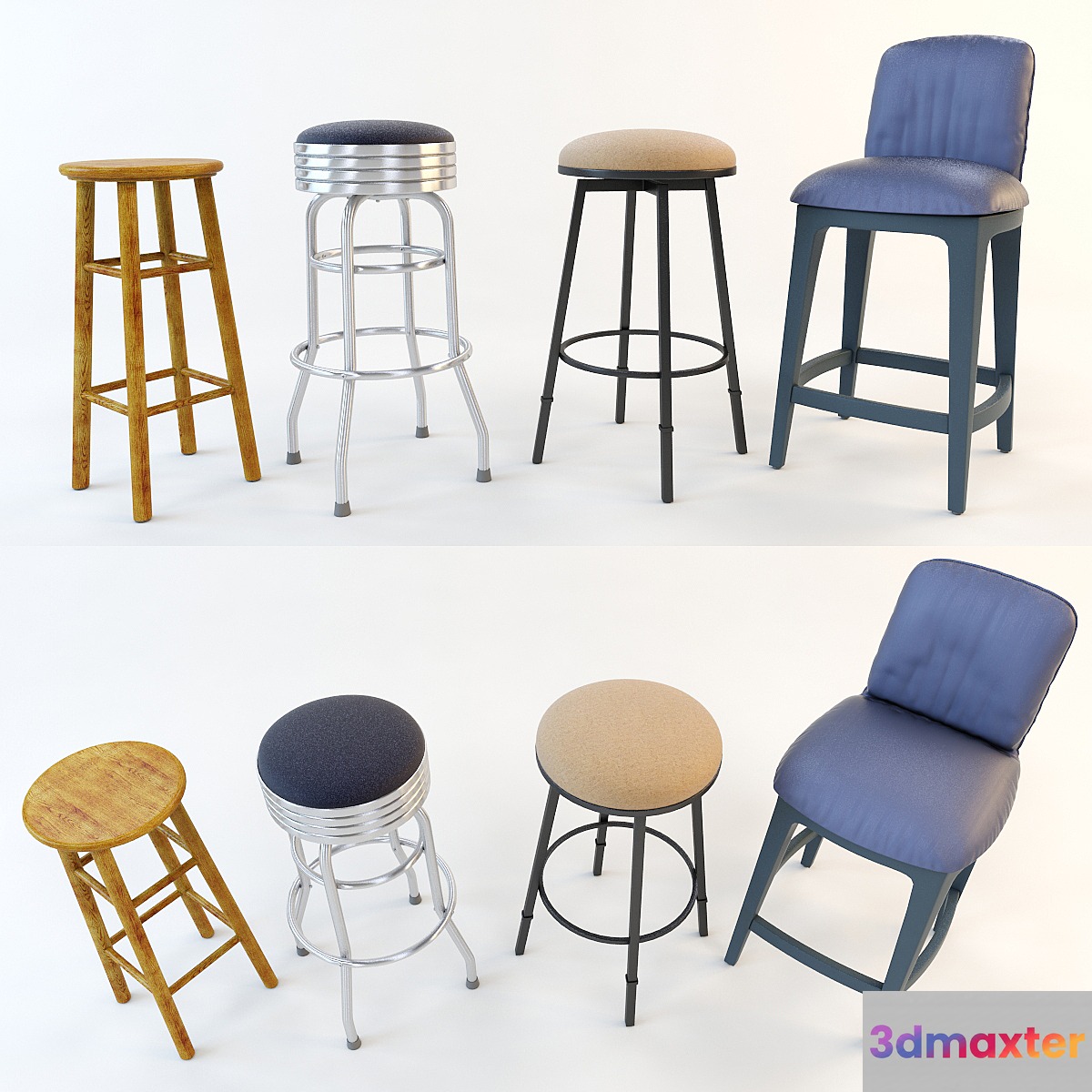 A set of bar stools (4 pcs.) Part 2