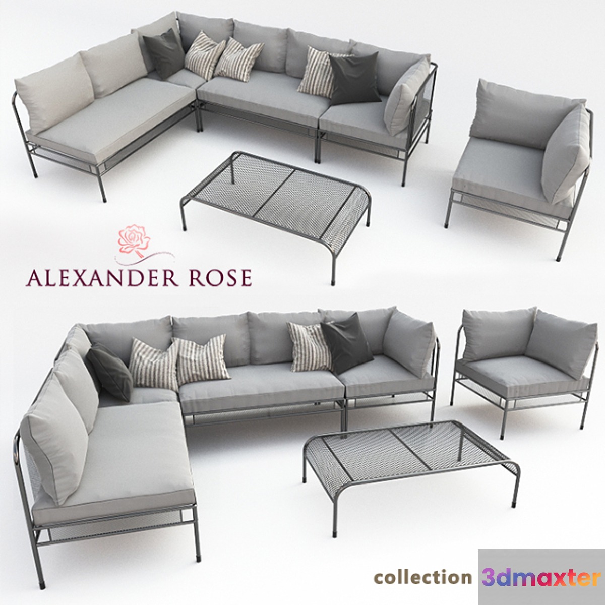 A set of outdoor furniture 