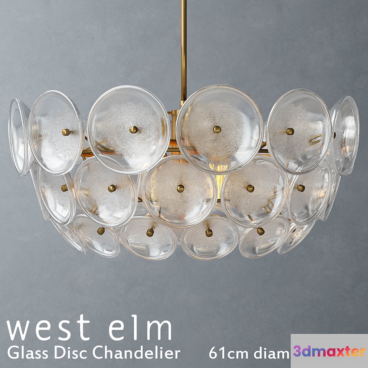 West elm - Glass Disc Chandelier