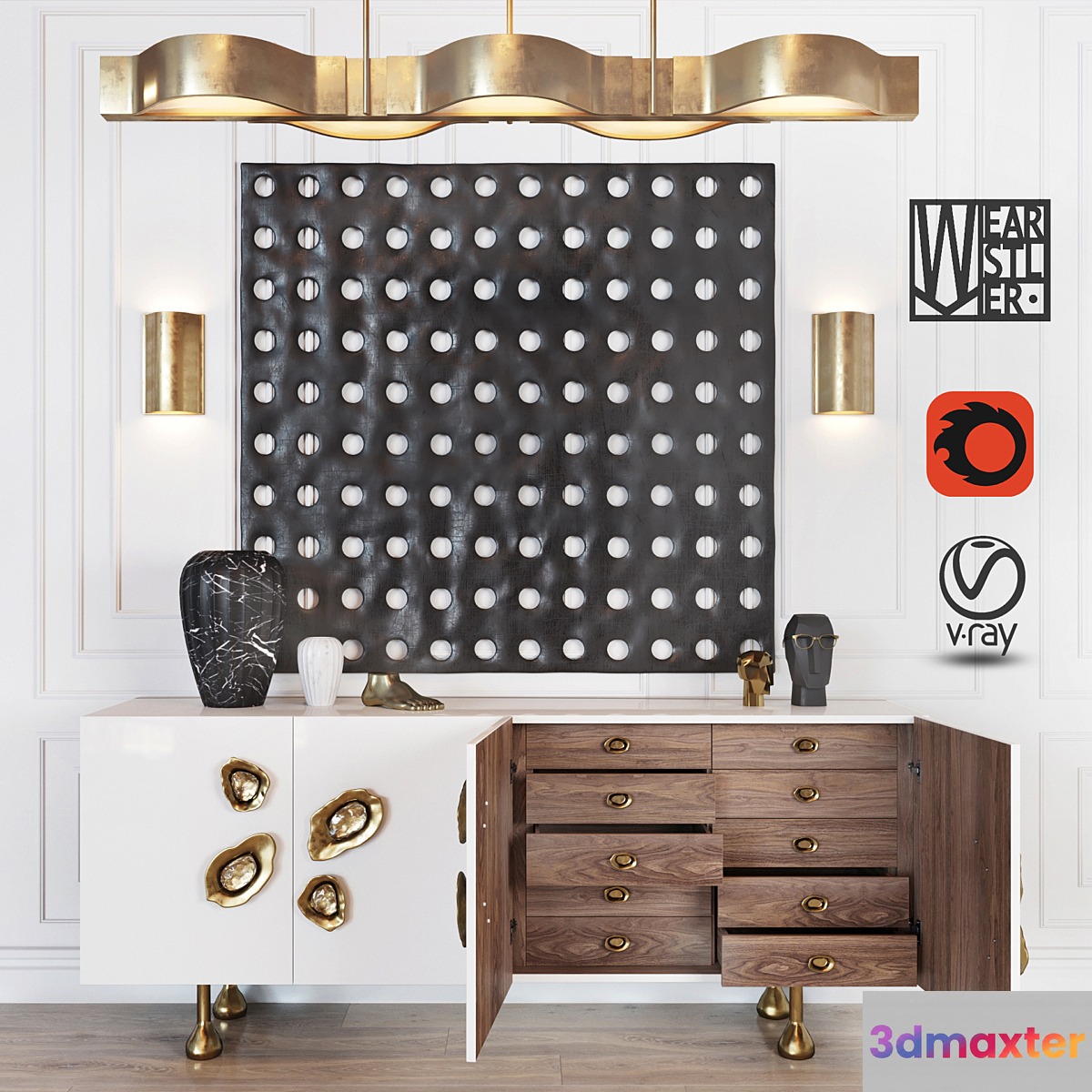 Kelly Wearstler set 3D Max