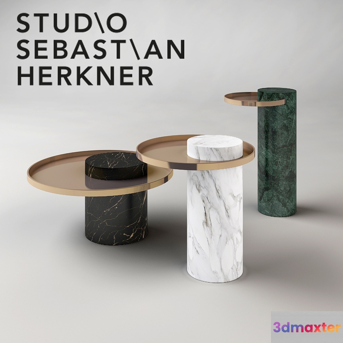 Sebastian Herkner SALUTE TABLE 3D Max