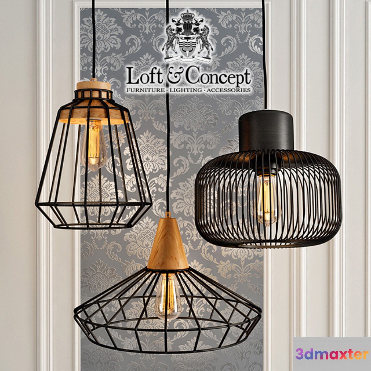 Wooden Suspended Fixture