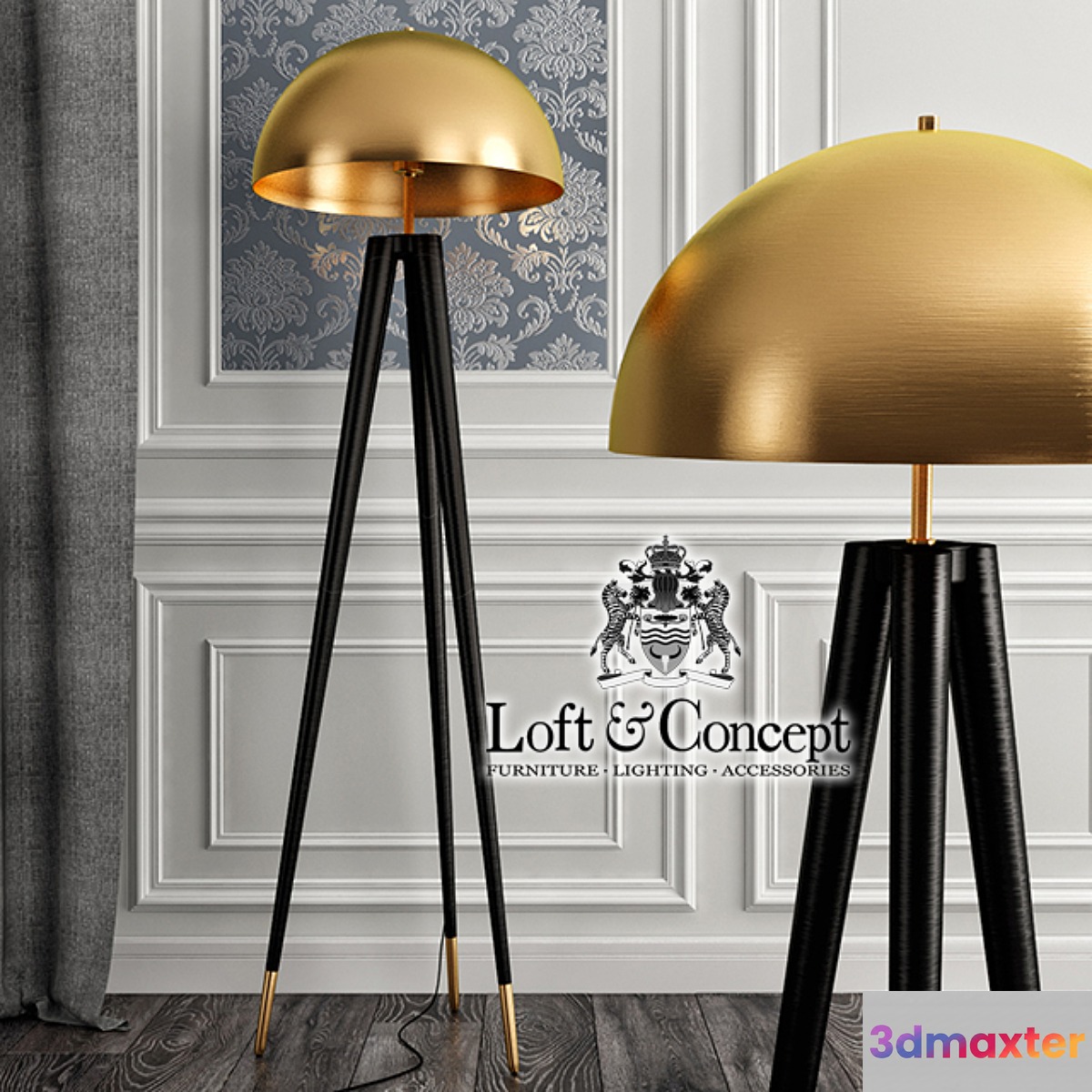 Lamp Matthew Fairbank Fife Tripod Floor Lamp