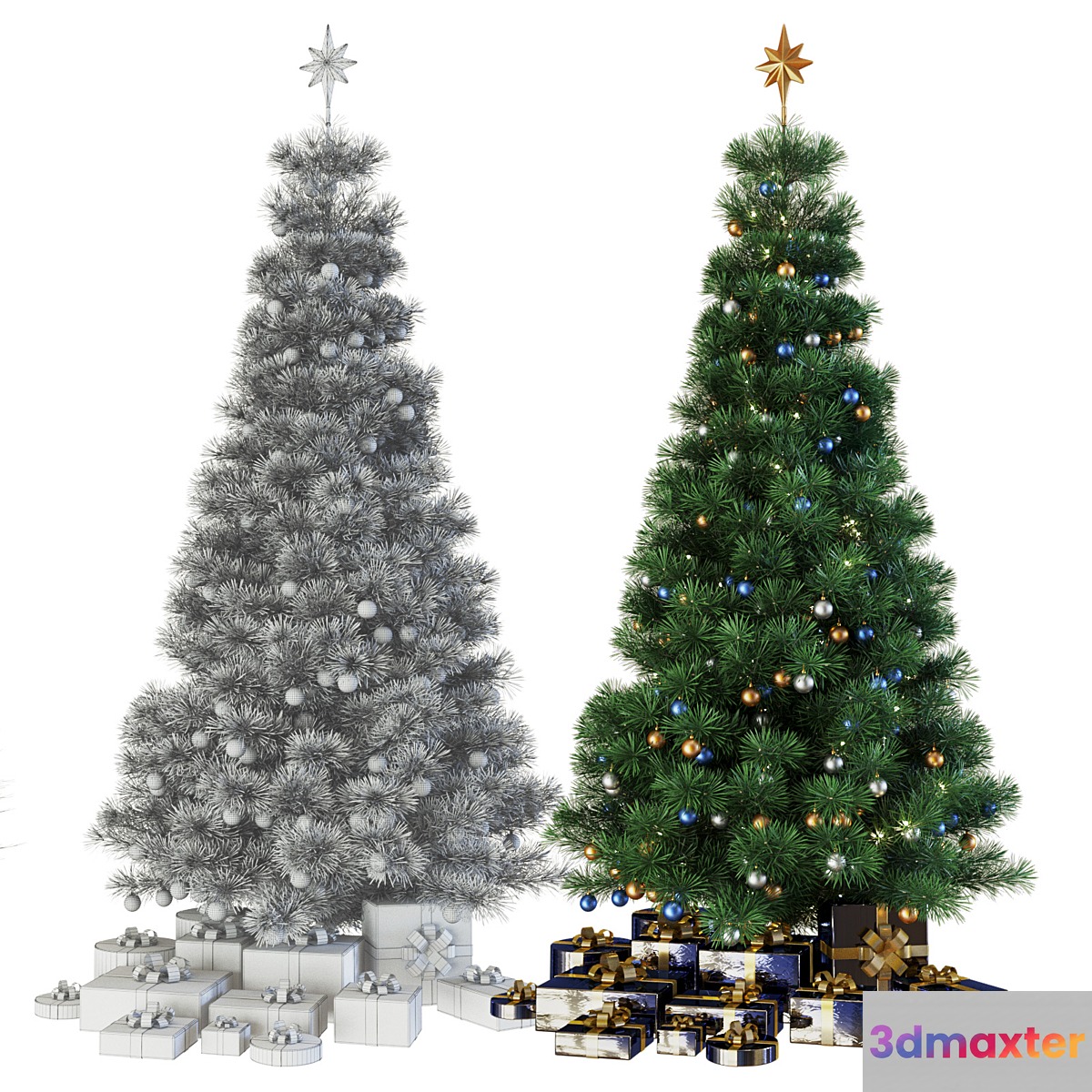 Christmas tree with gifts