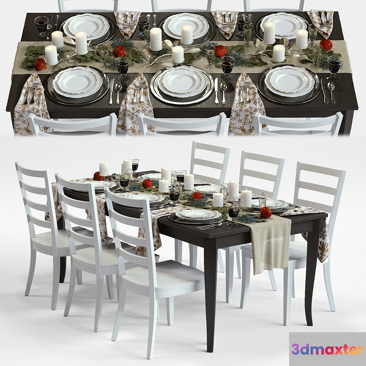 C&B Traditional Holiday Table