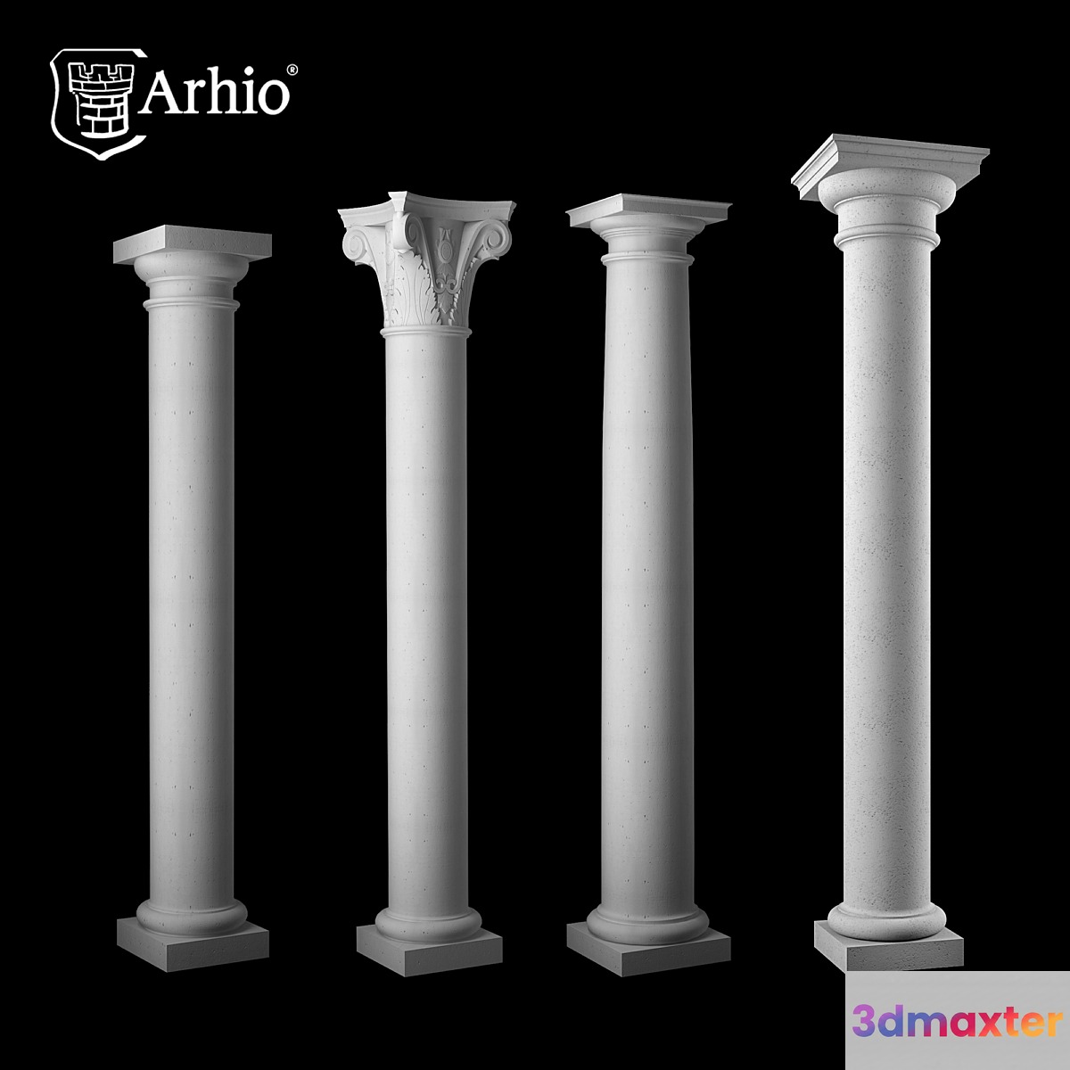 Collection column Arhio® production (AKL 331-1-AKL 371-1) 3D Max