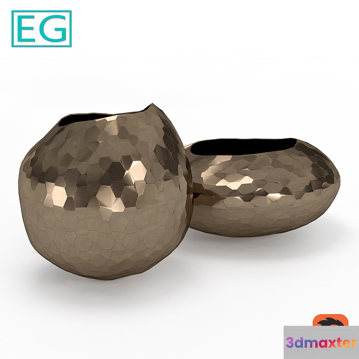 EG Edge metal vase