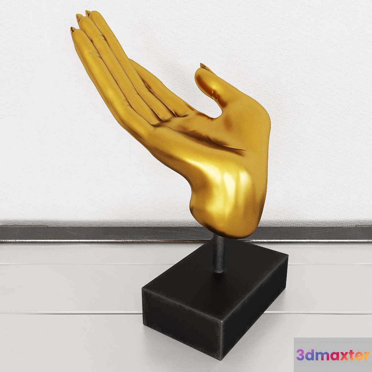 Figurine hand 3D Max