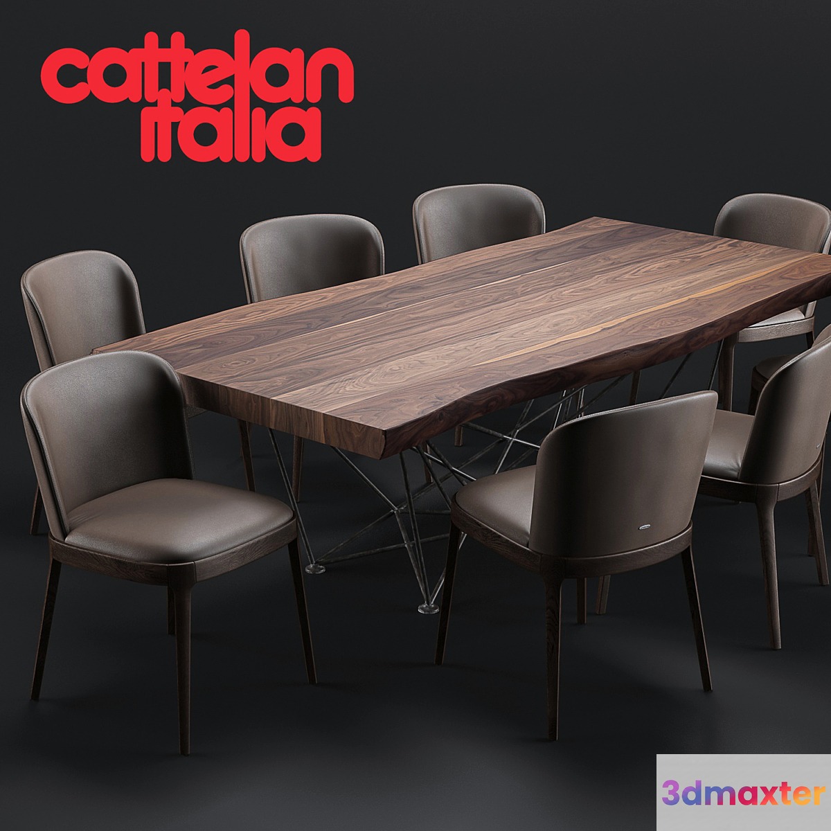 Cattelan Italia Gordon Deep Wood Magda Chair - No.4