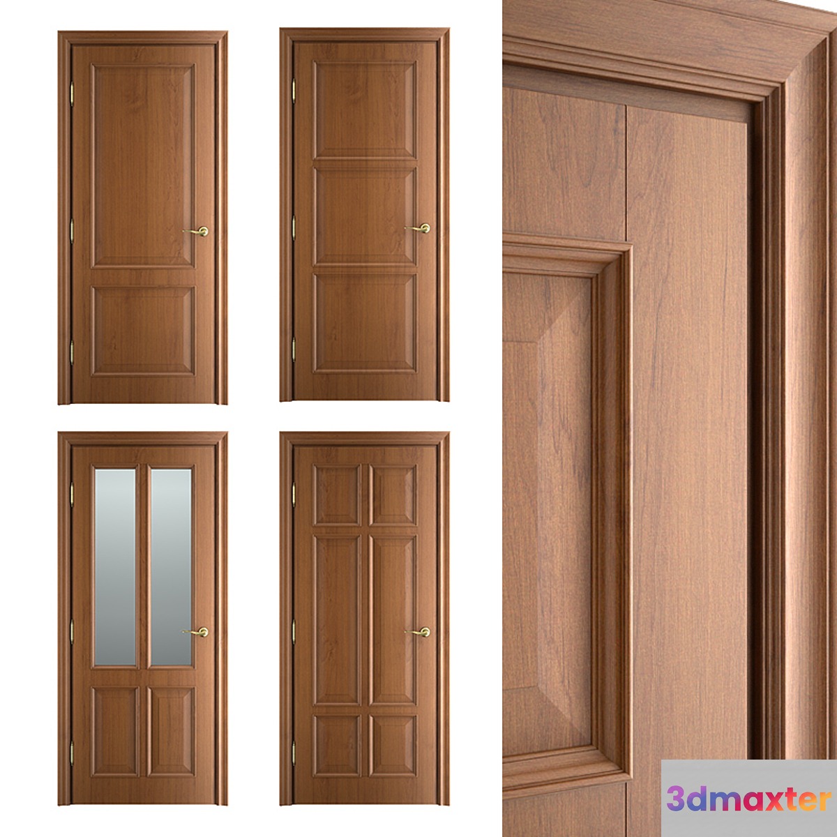 Massivstyle Interier Classic Door 02 3D Max