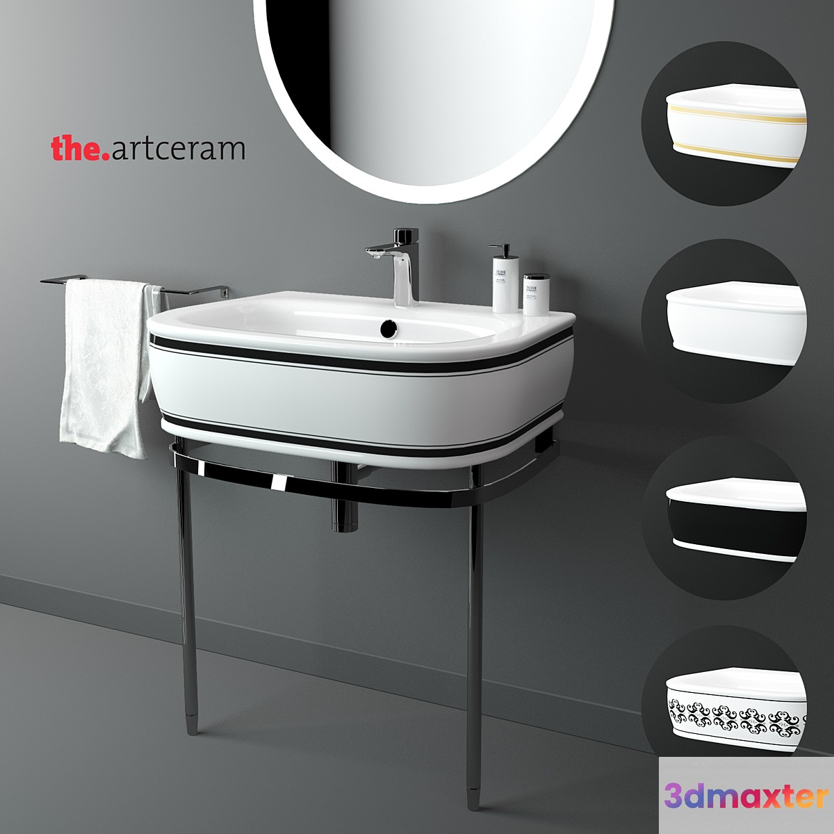 Artceram azuley V-ray Corona 3D Max