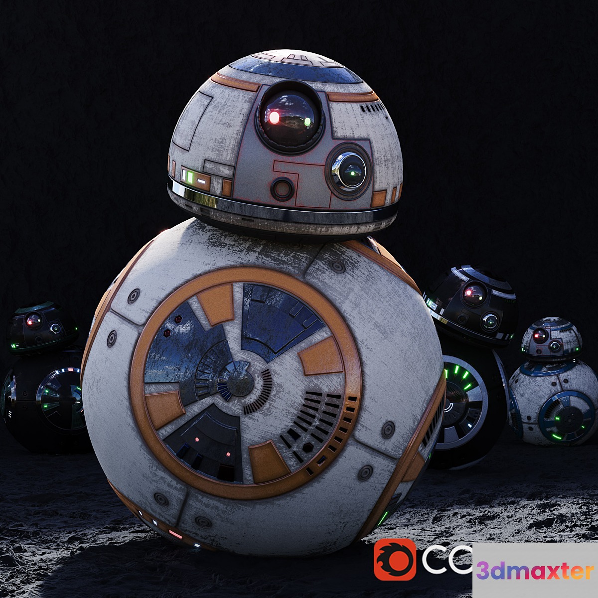 BB8_HighPoly (HD) _StarWarsDroid - No.2 3D Max