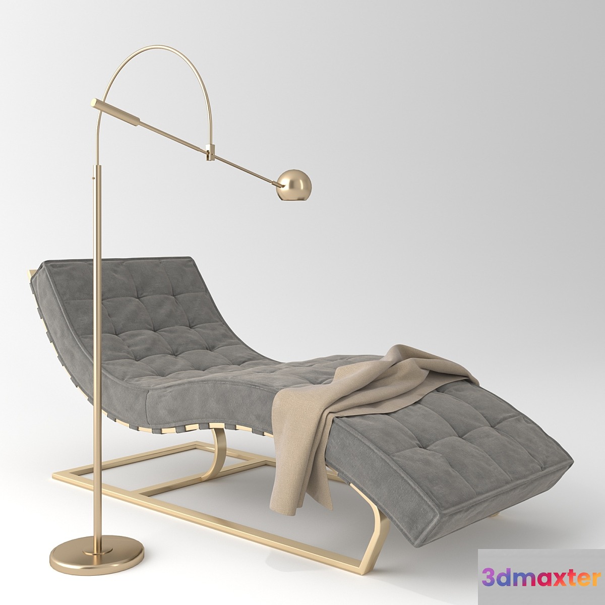 Daybed Restoration Hardware 3D Max