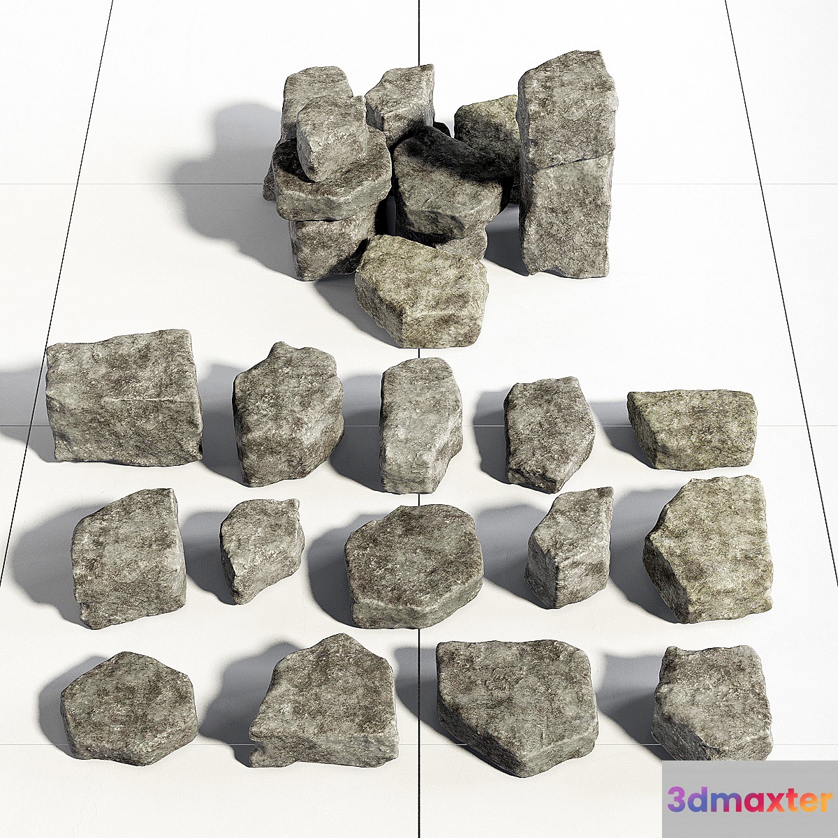 Rock stone collection 3D Max